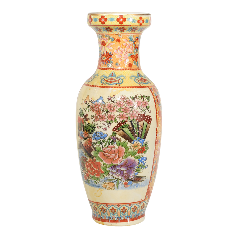 אגרטל גבוה מסוג פורצלן (חרסינה). סגנון אסייתי